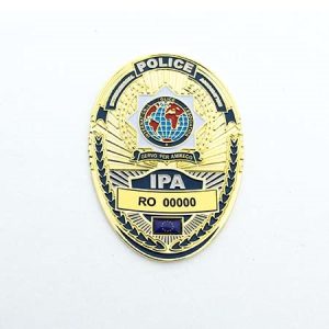 Insignă Ovală Argintie (cu steag) - Image 3