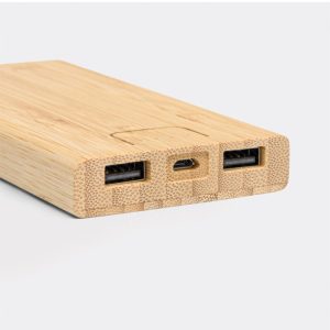 Baterie externă Bambus 10.000 mAh - imagine 4
