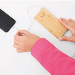 Baterie externă Bambus 10.000 mAh - imagine 6