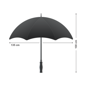 Umbrelă EXTRA / Negru - imagine 2